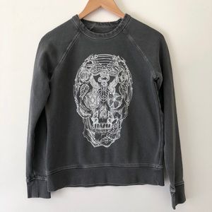 Zadig & Voltaire Skull Graphic Pullover Sweatshirt